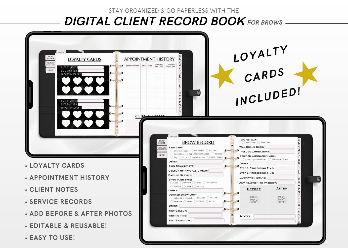 Digital BROWS Client Record Book