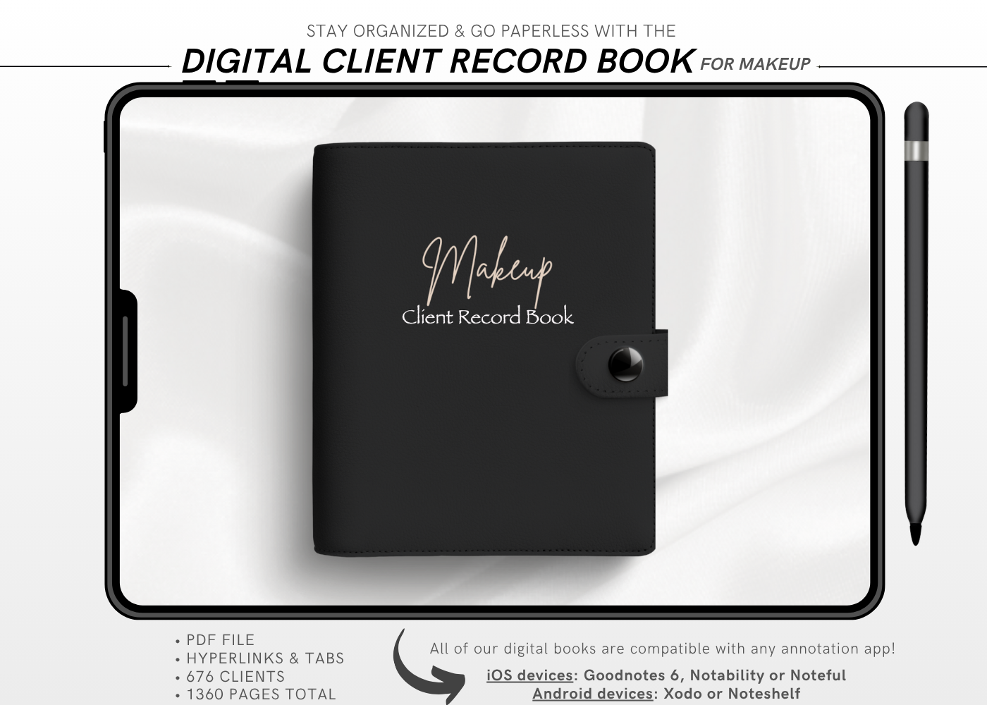 Digital MAKEUP Client Record Book