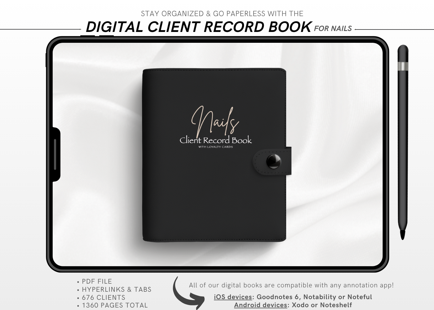 Digital NAILS Client Record Book