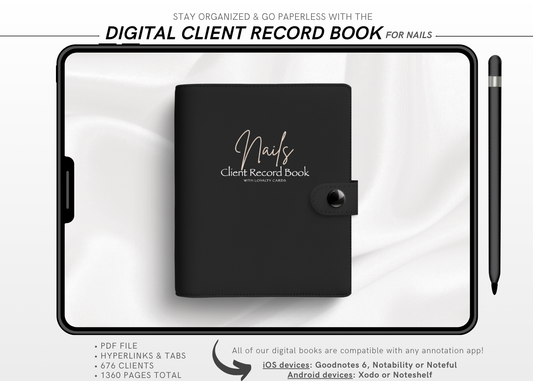 Digital NAILS Client Record Book